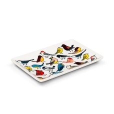 Assiette rectangulaire BIRDWATCH
